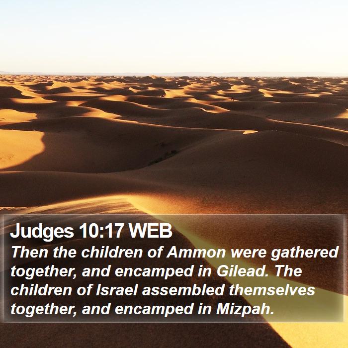 Judges 10:17 WEB Bible Study