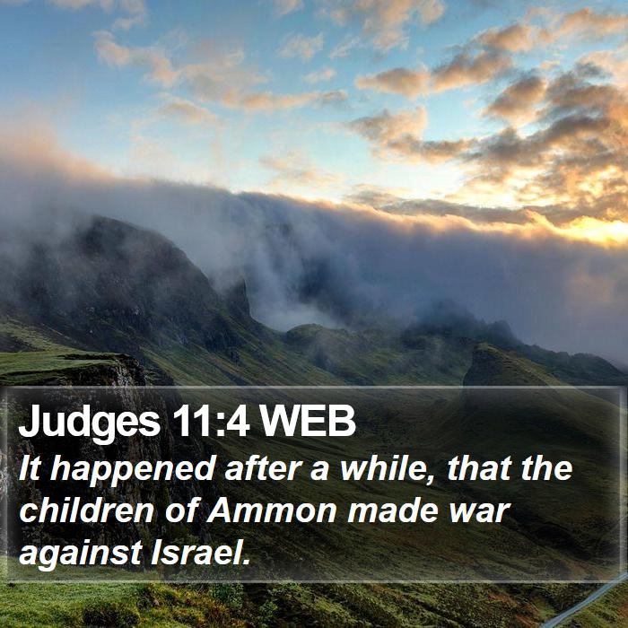 Judges 11:4 WEB Bible Study