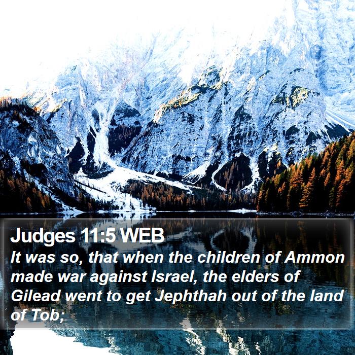 Judges 11:5 WEB Bible Study