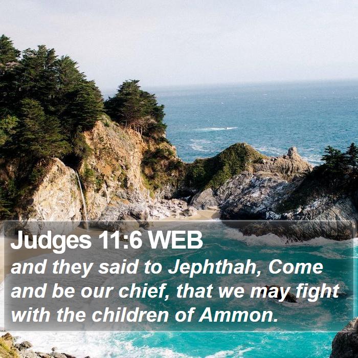 Judges 11:6 WEB Bible Study