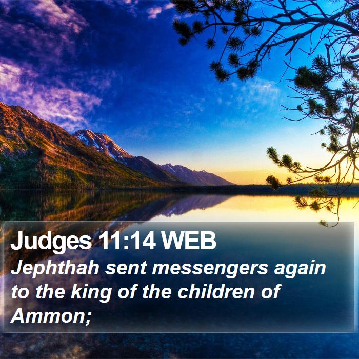 Judges 11:14 WEB Bible Study