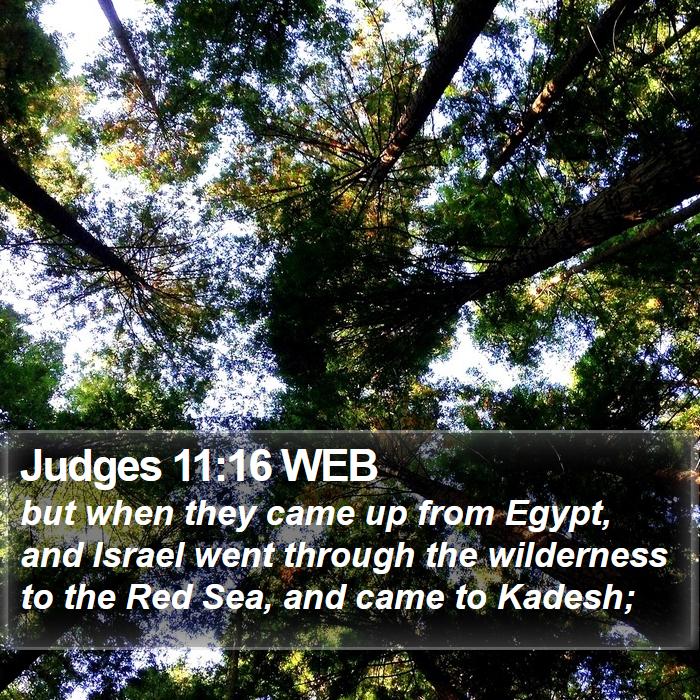 Judges 11:16 WEB Bible Study