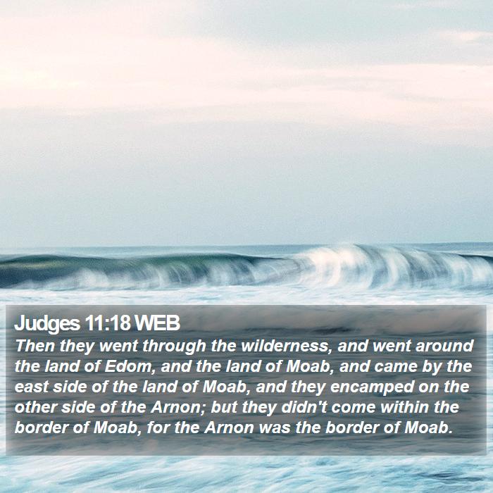 Judges 11:18 WEB Bible Study