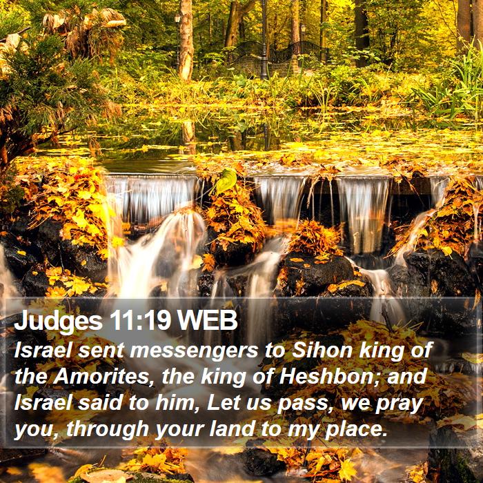 Judges 11:19 WEB Bible Study