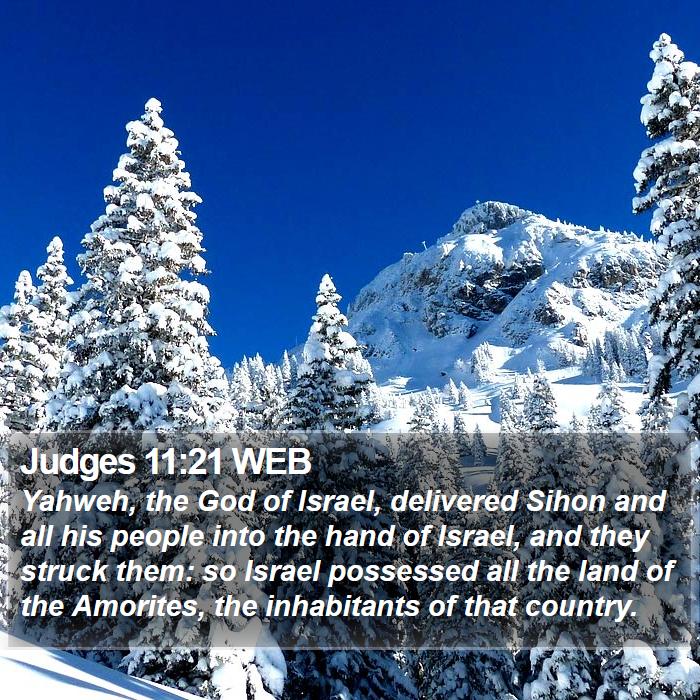 Judges 11:21 WEB Bible Study