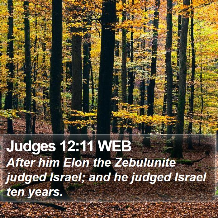 Judges 12:11 WEB Bible Study