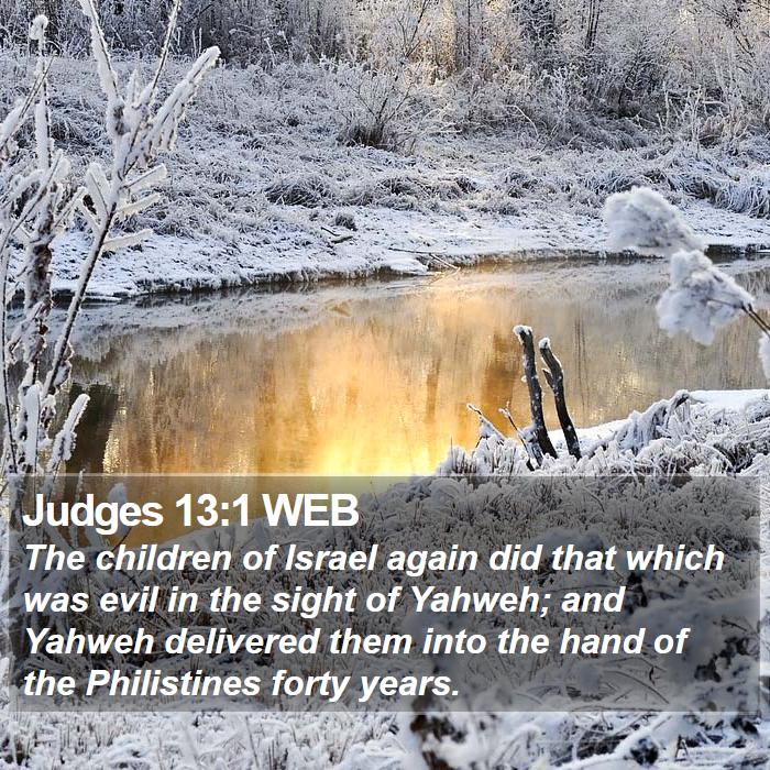 Judges 13:1 WEB Bible Study