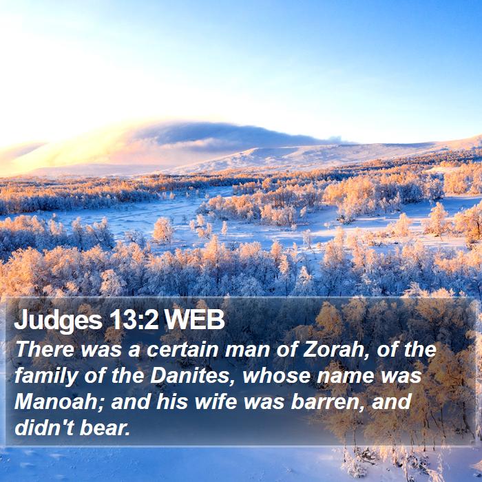 Judges 13:2 WEB Bible Study