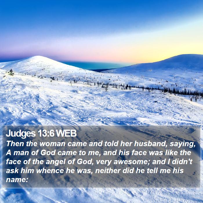 Judges 13:6 WEB Bible Study