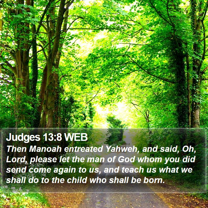 Judges 13:8 WEB Bible Study