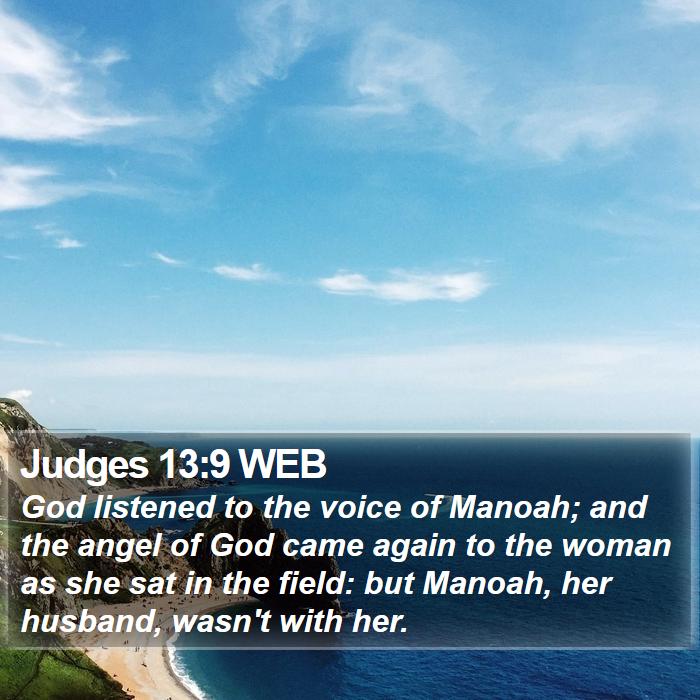 Judges 13:9 WEB Bible Study