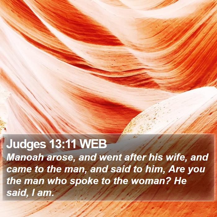 Judges 13:11 WEB Bible Study