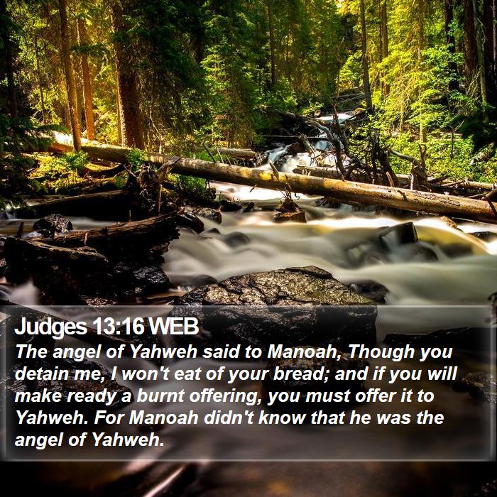 Judges 13:16 WEB Bible Study