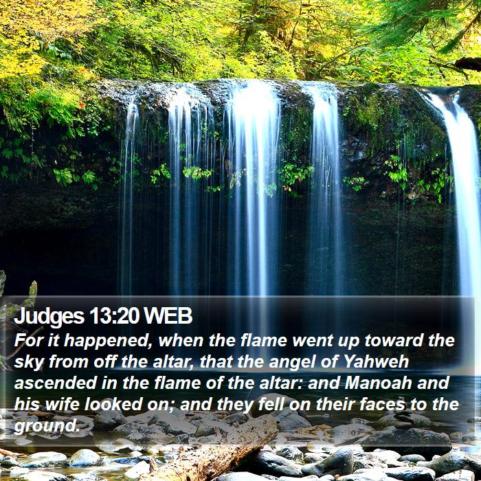 Judges 13:20 WEB Bible Study