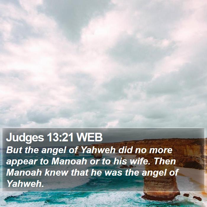 Judges 13:21 WEB Bible Study