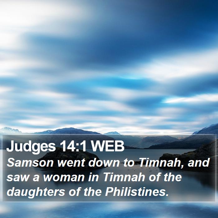 Judges 14:1 WEB Bible Study