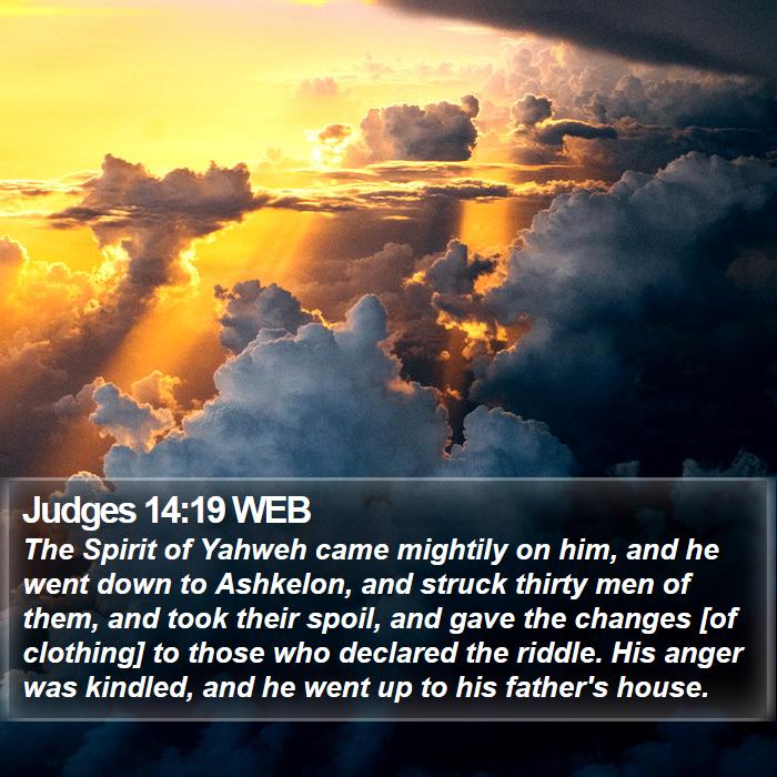 Judges 14:19 WEB Bible Study