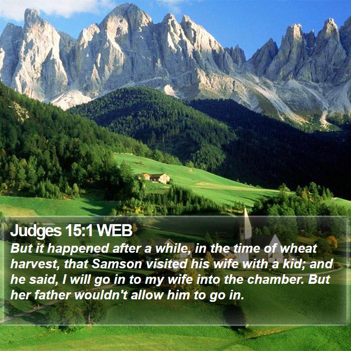 Judges 15:1 WEB Bible Study