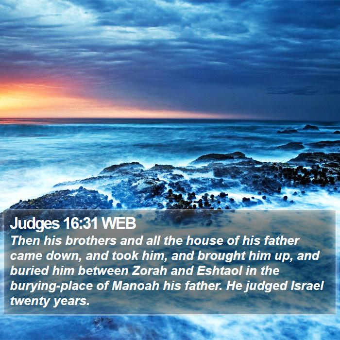 Judges 16:31 WEB Bible Study