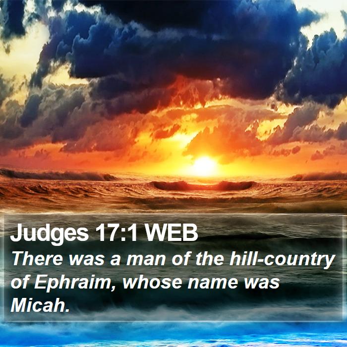 Judges 17:1 WEB Bible Study