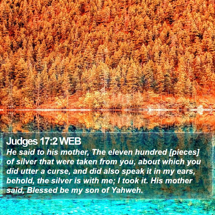 Judges 17:2 WEB Bible Study