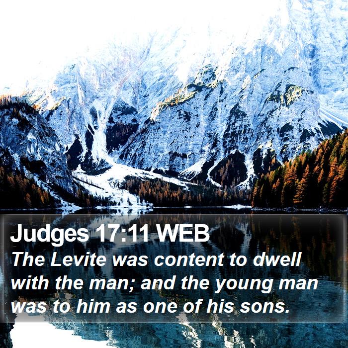 Judges 17:11 WEB Bible Study