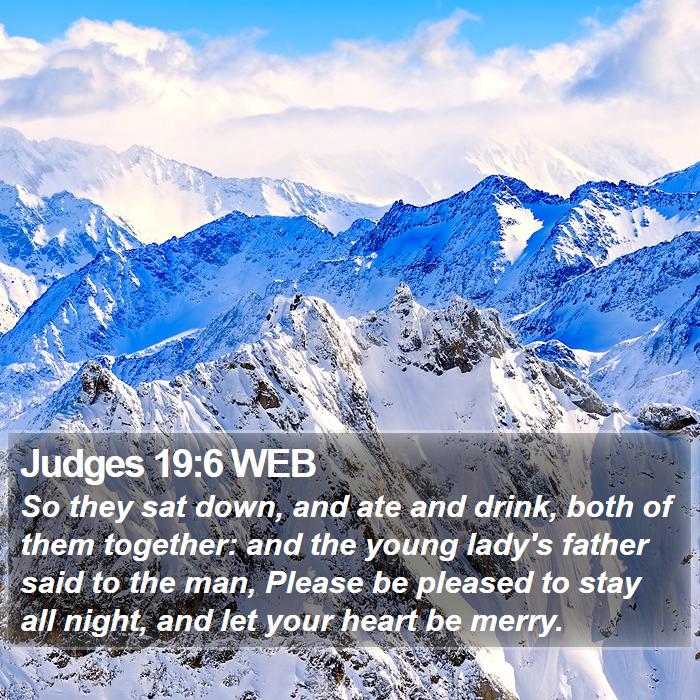 Judges 19:6 WEB Bible Study