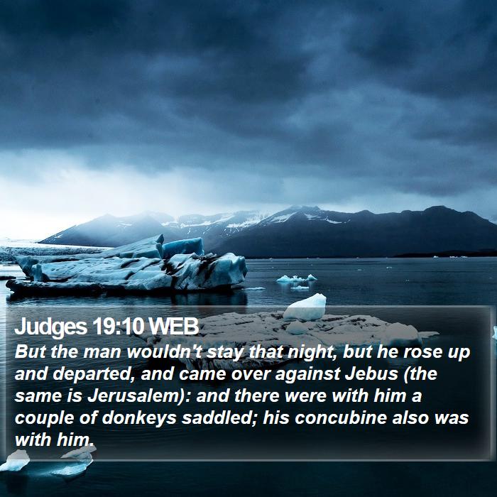 Judges 19:10 WEB Bible Study