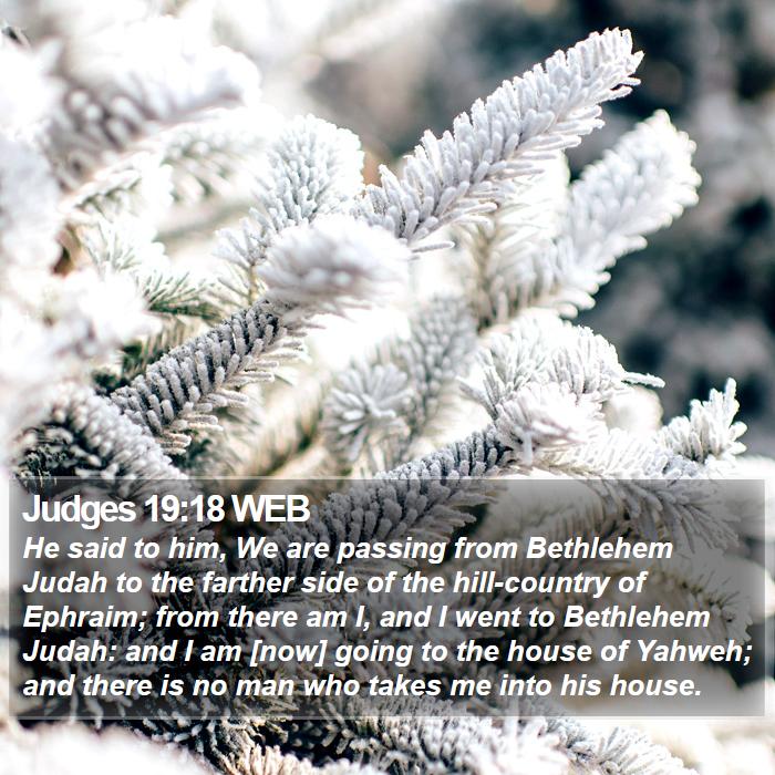 Judges 19:18 WEB Bible Study