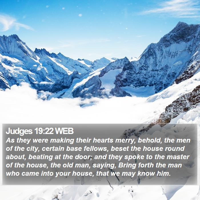 Judges 19:22 WEB Bible Study