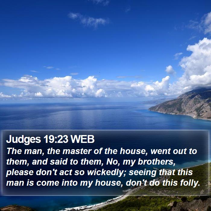 Judges 19:23 WEB Bible Study