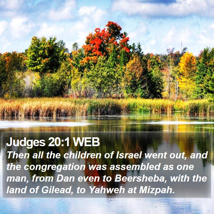 Judges 20:1 WEB Bible Study