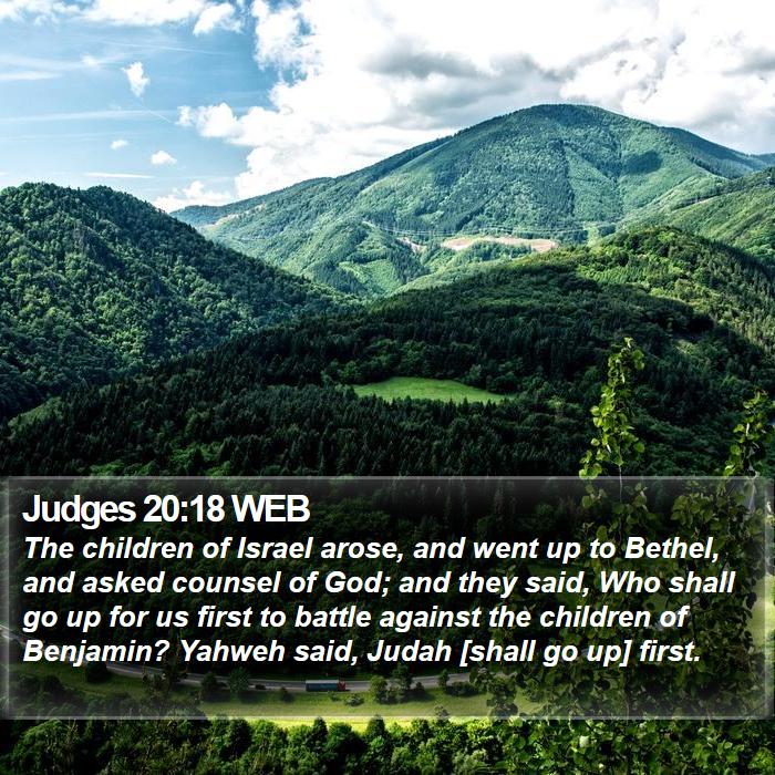 Judges 20:18 WEB Bible Study