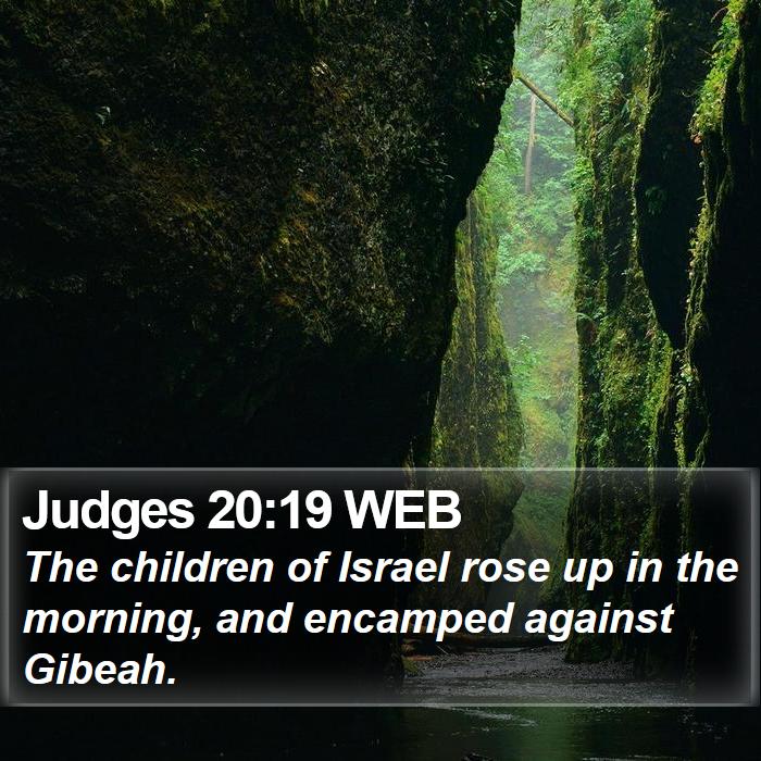 Judges 20:19 WEB Bible Study