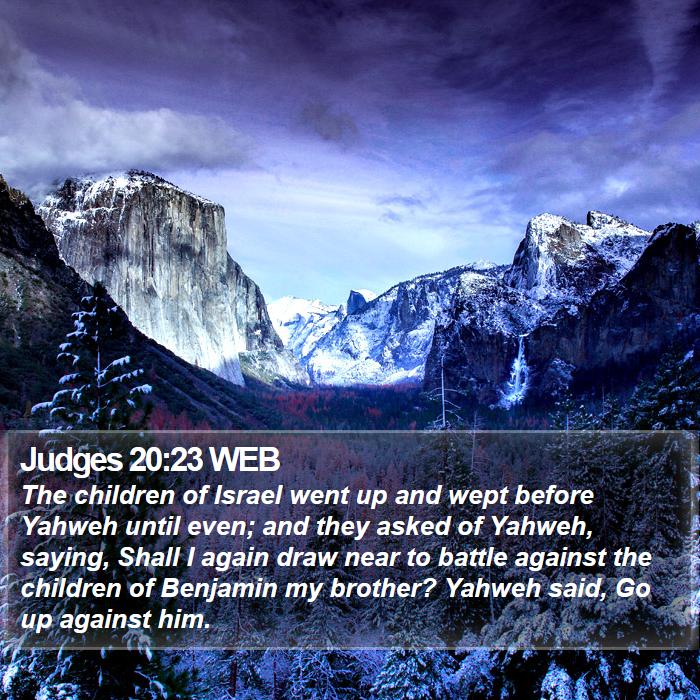 Judges 20:23 WEB Bible Study