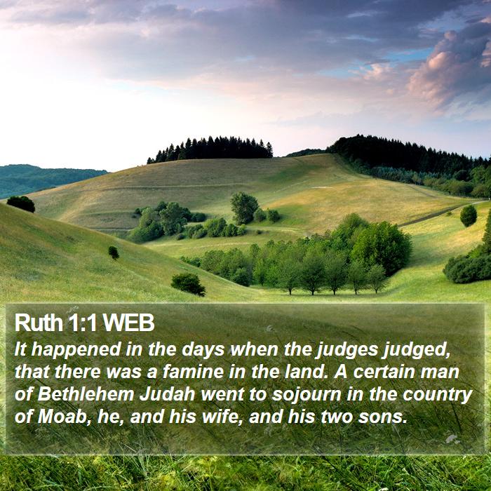 Ruth 1:1 WEB Bible Study