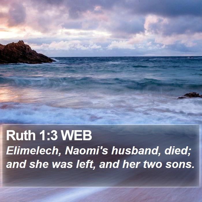 Ruth 1:3 WEB Bible Study