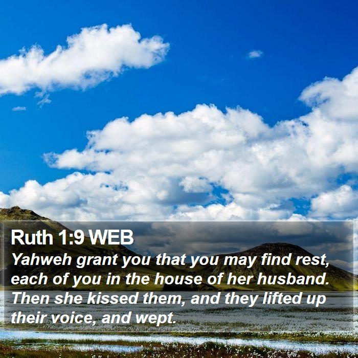 Ruth 1:9 WEB Bible Study