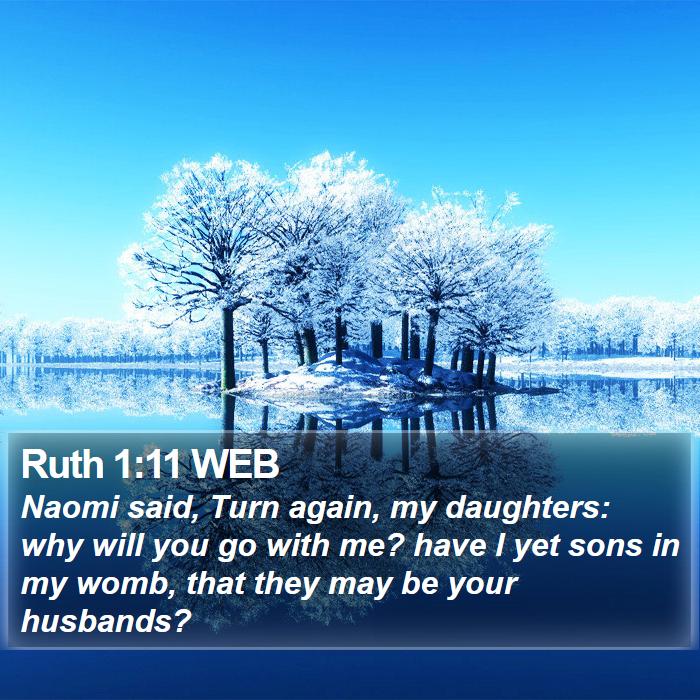 Ruth 1:11 WEB Bible Study