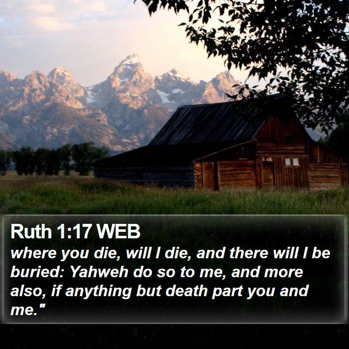 Ruth 1:17 WEB Bible Study