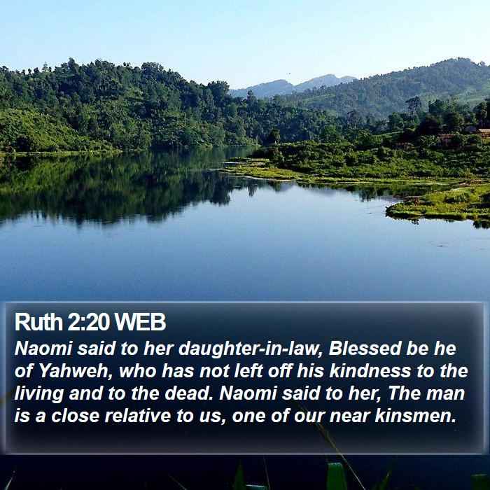 Ruth 2:20 WEB Bible Study