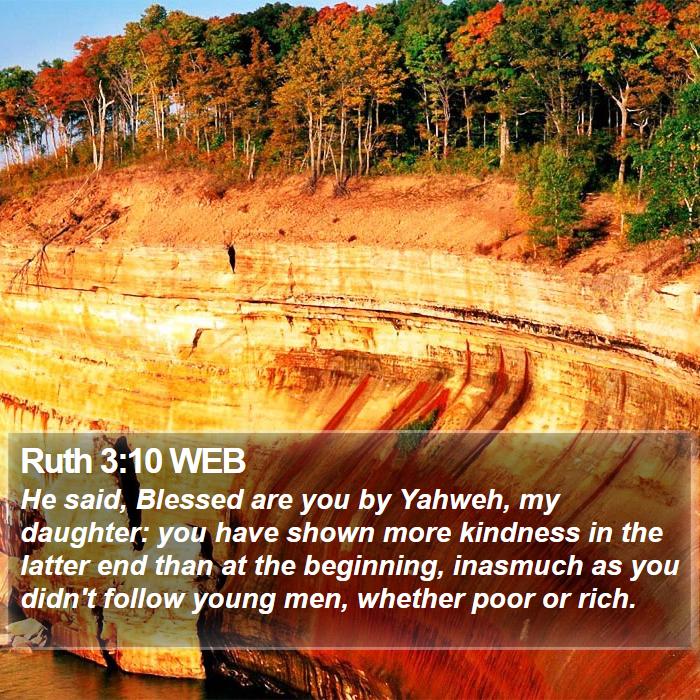 Ruth 3:10 WEB Bible Study