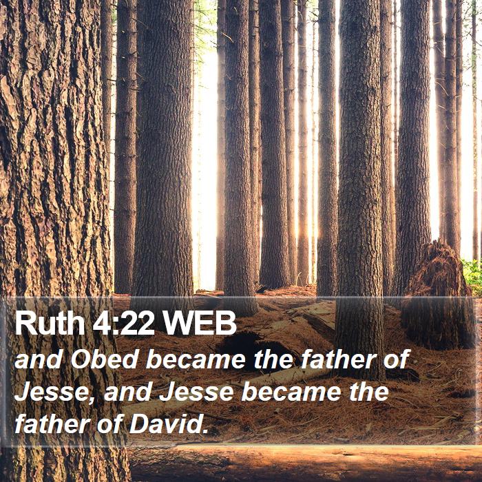 Ruth 4:22 WEB Bible Study