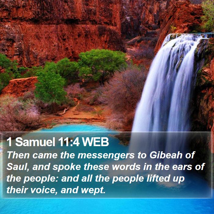 1 Samuel 11:4 WEB Bible Study