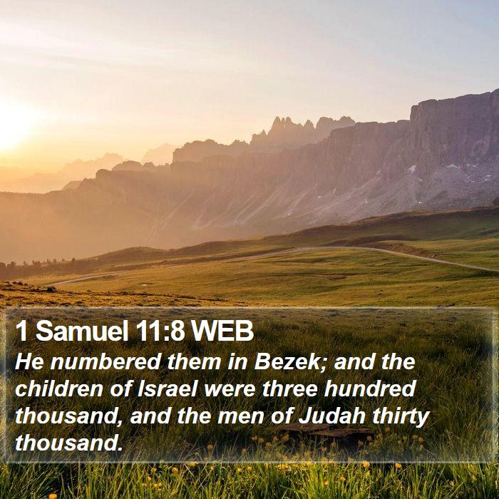 1 Samuel 11:8 WEB Bible Study