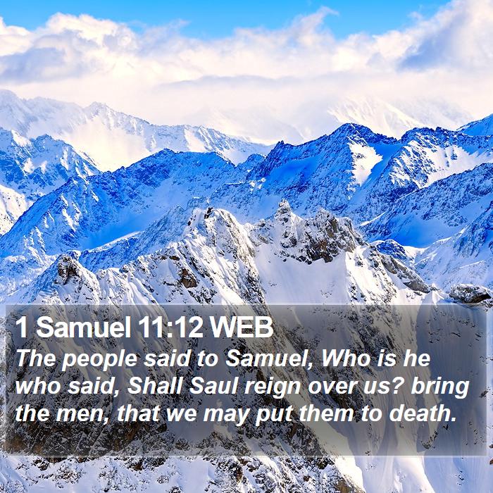 1 Samuel 11:12 WEB Bible Study