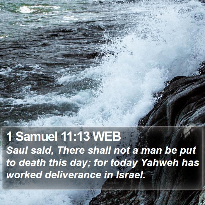 1 Samuel 11:13 WEB Bible Study