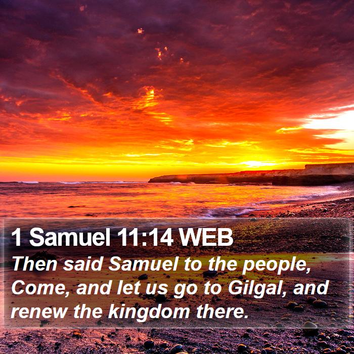 1 Samuel 11:14 WEB Bible Study