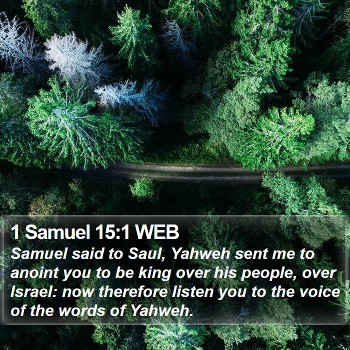 1 Samuel 15:1 WEB Bible Study