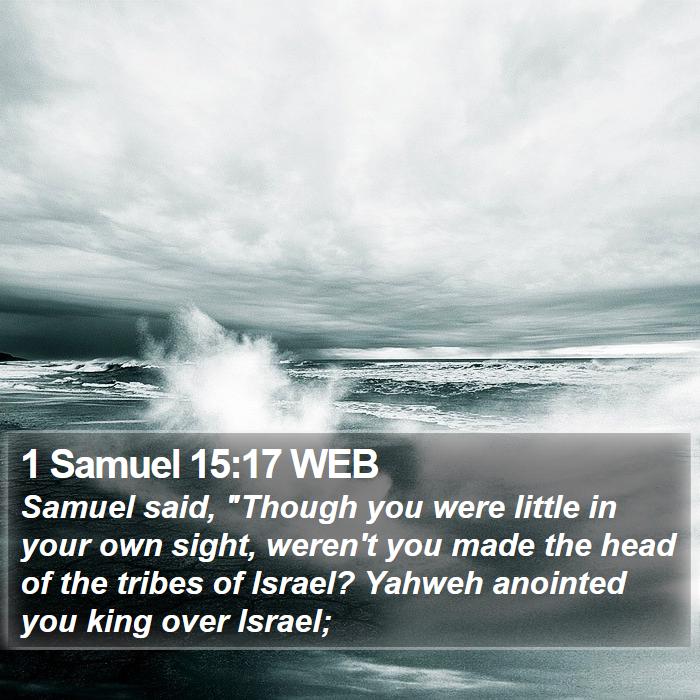 1 Samuel 15:17 WEB Bible Study